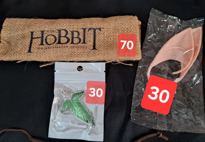 Itens do filme O Hobbit/ O senhor dos anéis 