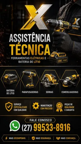 Assistência técnica em ferramentas elétricas
