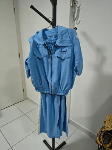 Conjunto calça com casaquinho com zíper