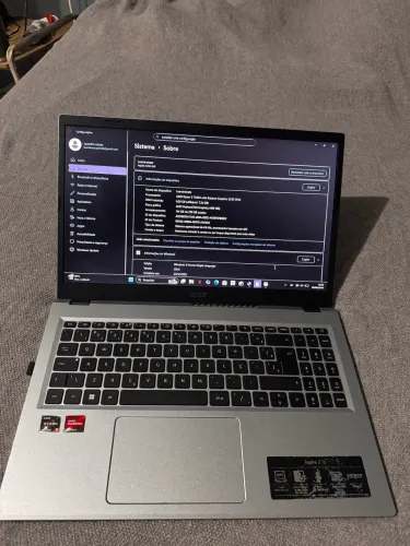 ? NOTEBOOK ACER ASPIRE 3 A315-24P - RYZEN 5 - RÁPIDO E IDEAL PARA TRABALHO E ESTUDOS