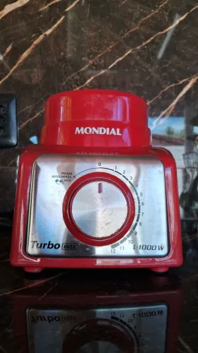 Motor Liquidificador Mondial Turbo Inox L-1000W Vermelho
