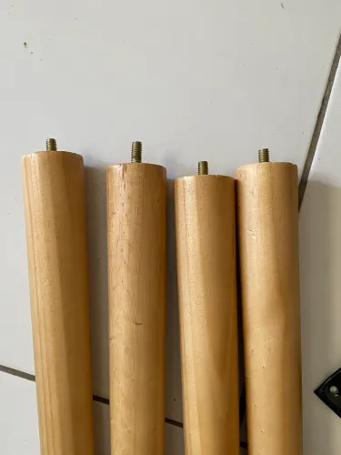 Jogo Kit 4 Pé Palito Amêndoa + Chapa Chapinha Inclinada