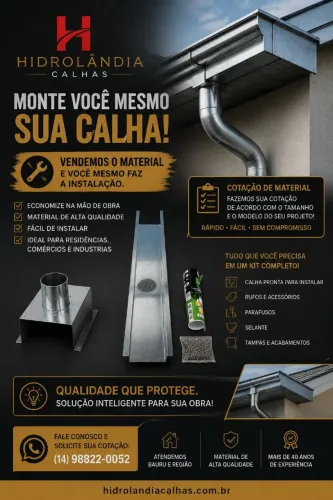 Calhas e rufos