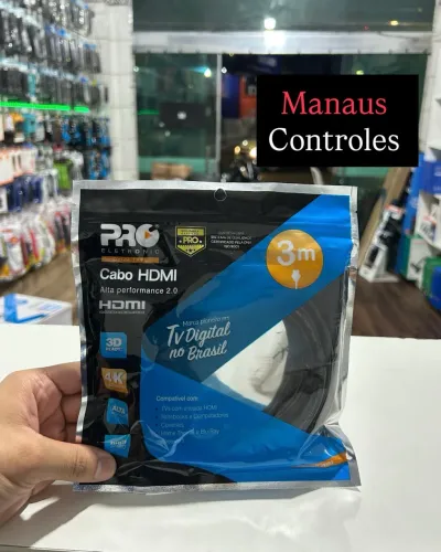 Cabo Hdmi 4K de 3 Metros - Promoção 