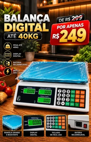 BALANÇA COMERCIAL DIGITAL ENTREGAMOS