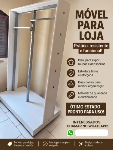 Móvel para loja ou brechó