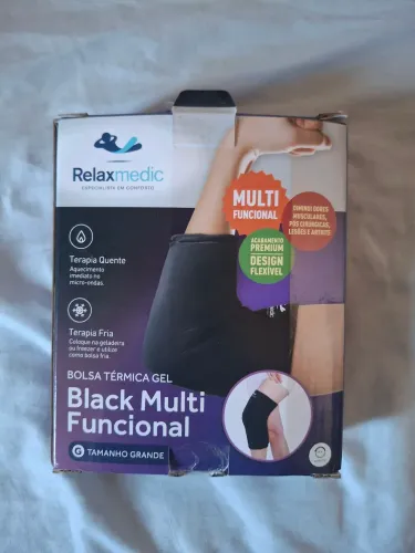 Bolsa térmica gel relaxmedic Black multi funcional G - quente e fria