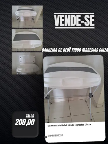 Banheira de Bebê Kiddo Maresias Cinza