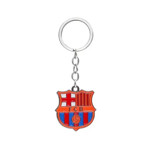 Chaveiro barcelona de metal 3D colorido