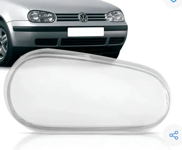 Lente do farol de vidro golf 2000