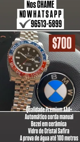 Relógio ROLEX PEPSI - GMT MASTER II AUTOMÁTICO