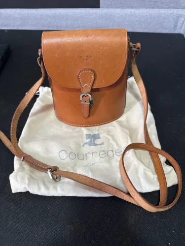 Bolsa Courrèges Paris Vintage Couro Legítimo - Original