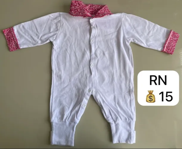 Macacão bebê menina RN