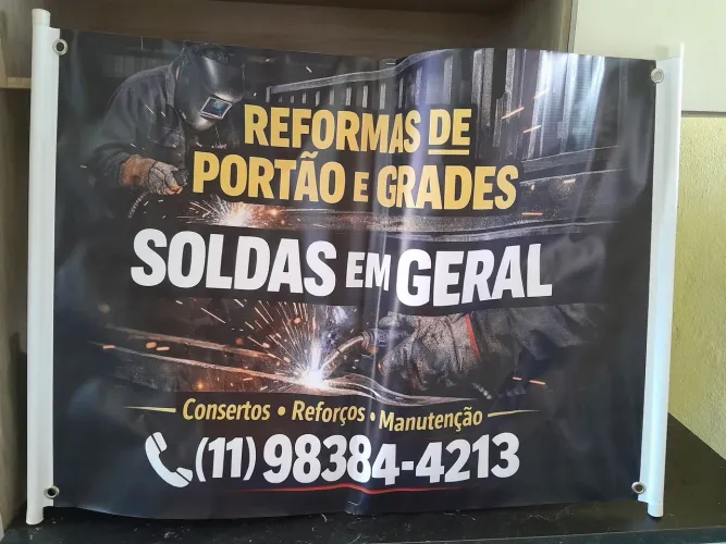 Fazemos serviços de solda mig e elétrica portão grade cobertura zap *
