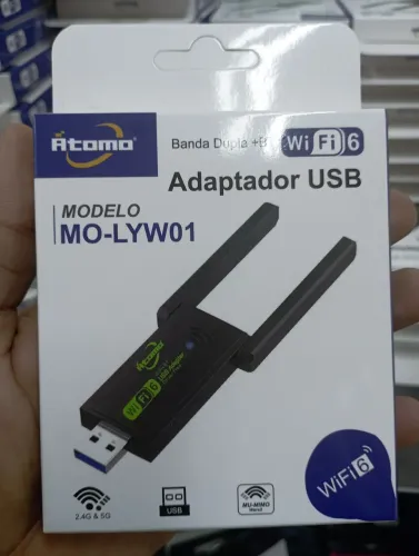 Adaptador Usb Wi-Fi 6 1300mbps + Bluetooth