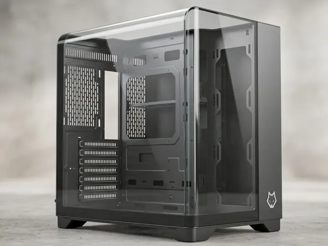 Gabinete gamer, aquário Husky dome 700