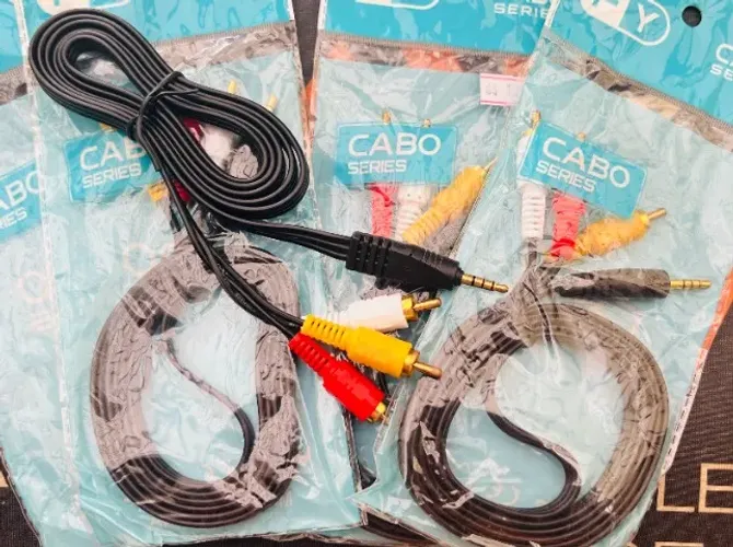 Cabo P3 Machp 3,5mm X 3 RCA Macho
