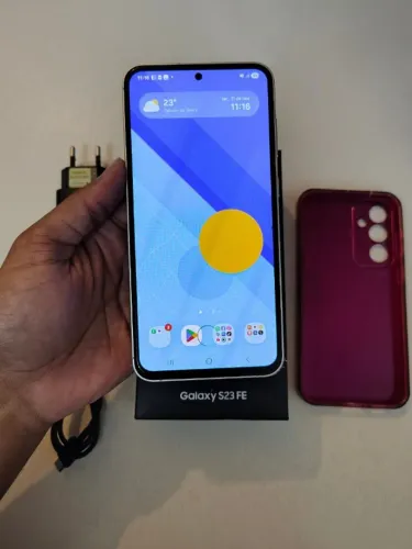 Troco Samsung Galaxy S23 FE 256GB estado de novo em Redmi Note 14 Pro 5G com volta