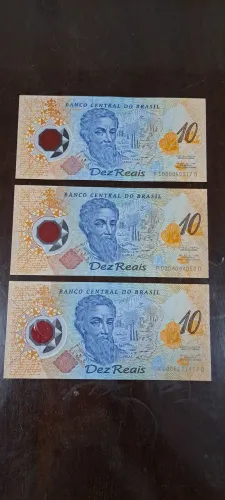 Cédula antiga 10 reais polímero