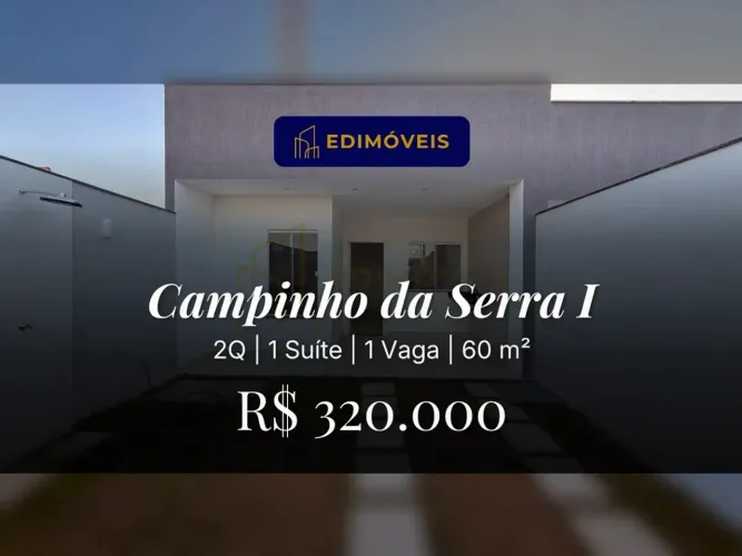Exclusivo: Casa 2 quartos na Campinho da Serra, não perca!