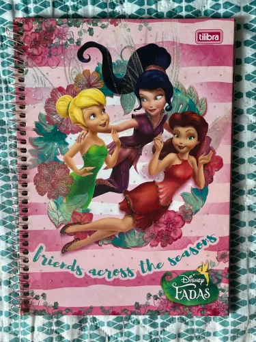 Kit 2 Cadernos Tinker Bell