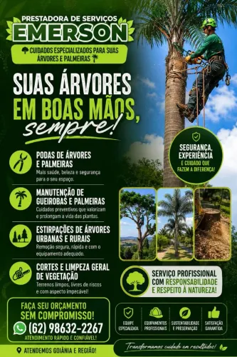 Podas e extirpaca?s de árvores