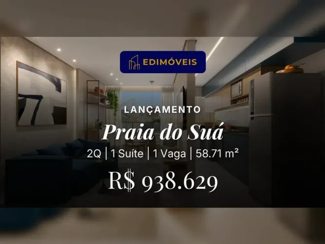Conforto e Mobilidade: Apartamento de 2 Quartos na Praia do Suá