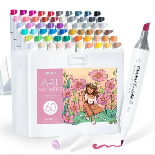 Canetinhas Karla B illustration Tones 60 cores ohuhu