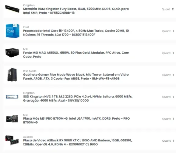 PC GAMER DDR5 32GB