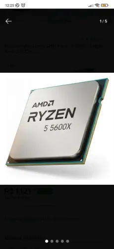 Placa mãe Asus A520m + Ryzen 5 5600x 
