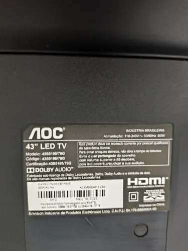 Vendo tv 43 polegadas smart