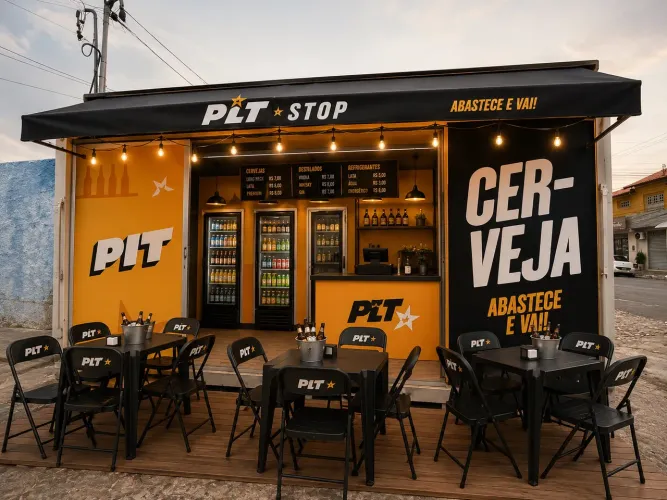 Pit stop Container câmara fria 