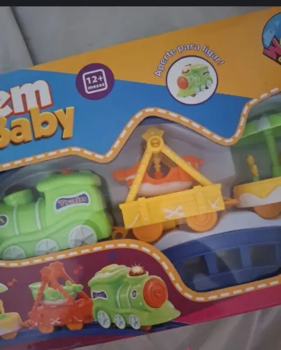Trem baby com som e luz + pilhas inclusas , novo!