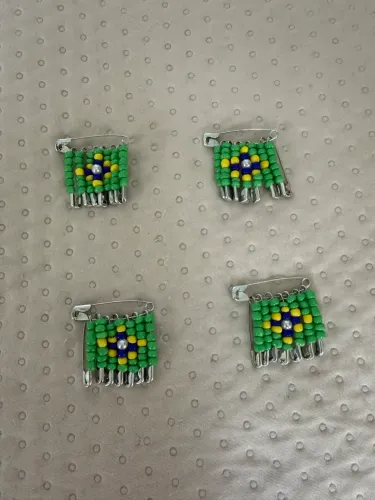 Broche pronto bandeira do Brasil
