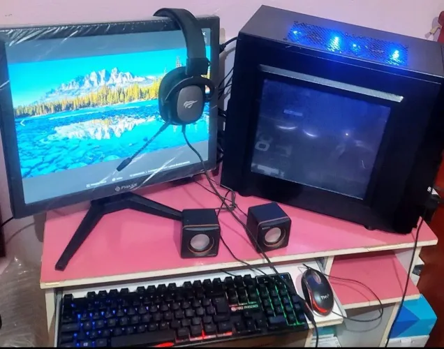 Pc Gamer Completo I5 4460 16GB RAM GPU RX580 8GB com Acessórios