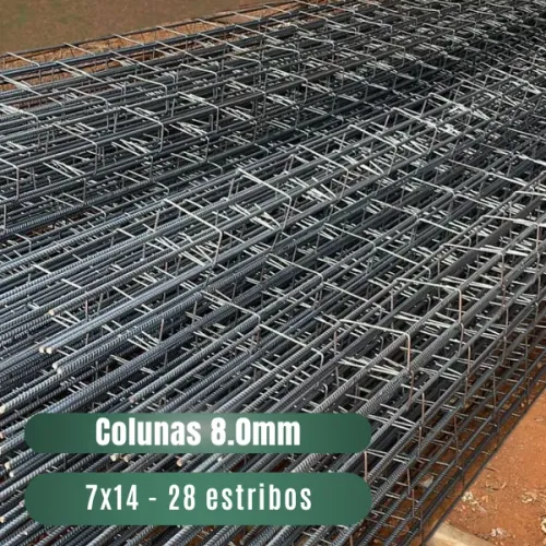 Coluna 5/16 8mm - 7x14 - 6 METROS (CA50 28 Estribos)
