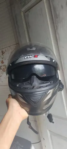 Capacete fw3 GTX com óculos interno TROCO EM CELULAR