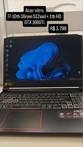 Acer nitro 5 GTX 1660ti