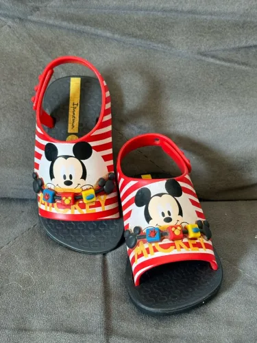 sandália papete ipanema mickey infantil 17/18 Disney