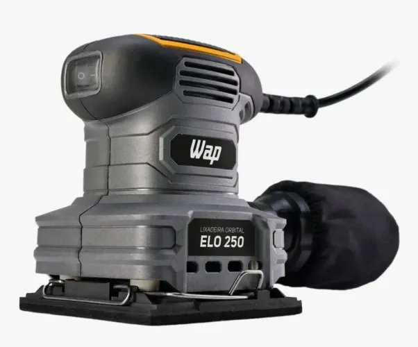 Lixadeira Orbital Wap Elo 250 Com Coletor De Pó 250W 14000 Opm