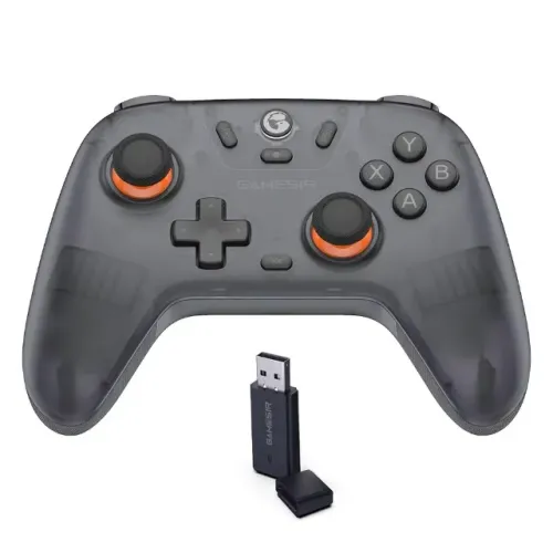 Controle GameSir Nova Lite para PC Sem Fio com Hall Effect - Preto Translúcido - NOVO