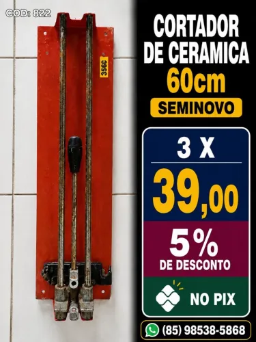 CORTADOR DE CERAMICA 60cm - SEMINOVO