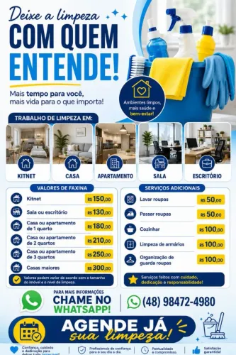 Limpeza e organização