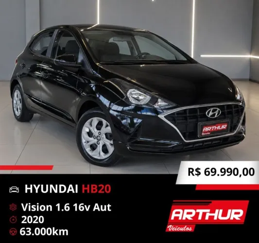 Hyundai HB20 Vision 1.6 Flex 16V AUT 2020