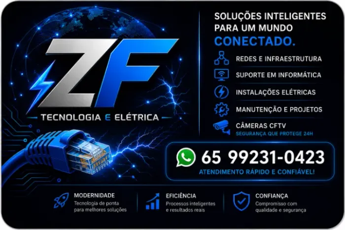 Câmeras CFTV - Redes - Informática - Serviços Elétricos | Cuiabá e Região