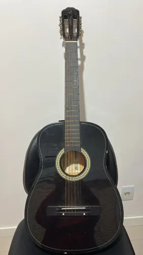 Violão Vogga preto brilhante