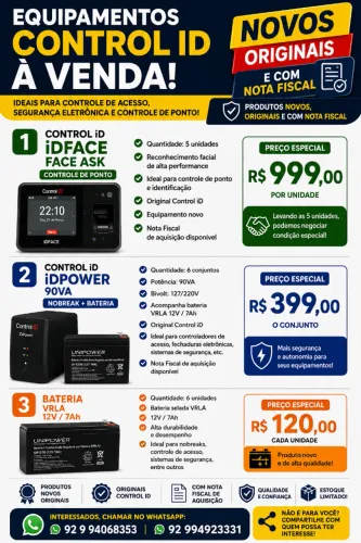 EQUIPAMENTOS CONTROL ID