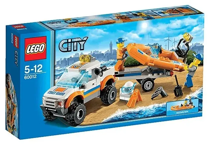 lego city. barco salva vidas. (completo/original) mod. 60012