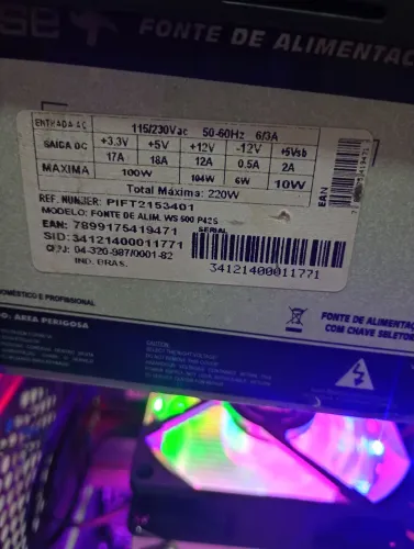 Fonte para Pc novo