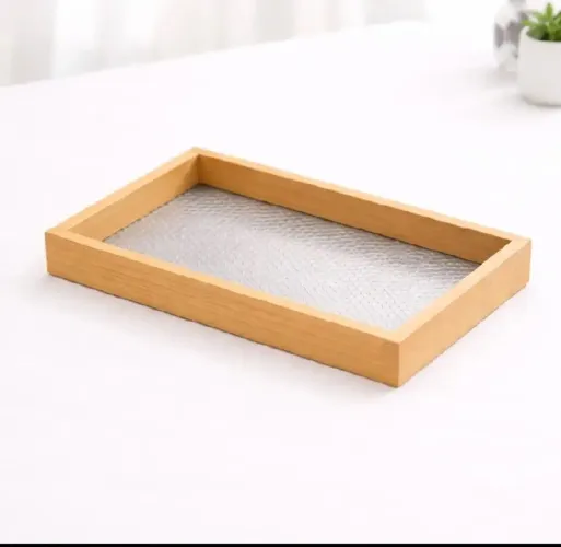 Bandeja Decorativa MDF  Acrílico Texturizado